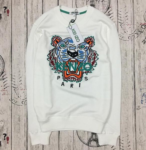 Толстовки Дизайнер Футболки С Длинным Рукавом Для Мужчин Тигр Вышивка Толстовки