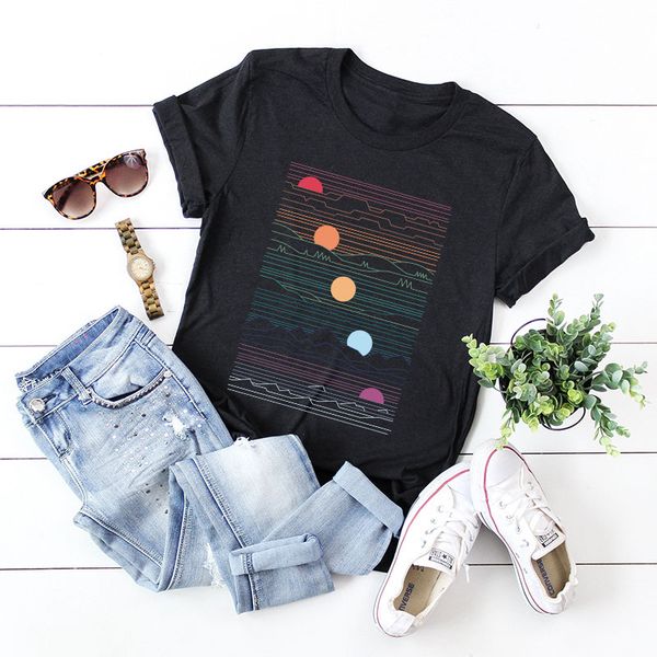 design women's t-shirt summer creative geometric women's t-shirt fashion new cotton short sleeve, White
design women's t-shirt summer creative geometric women's t-shirt fashion new cotton short sleeve, White