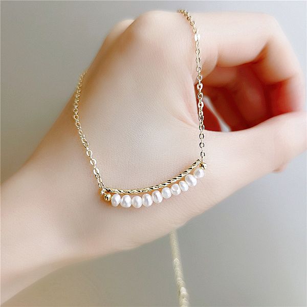 handmade charming clavicle chain women necklace with irregular baroque pearl jewelry gifts for girls 2020, Golden;silver
handmade charming clavicle chain women necklace with irregular baroque pearl jewelry gifts for girls 2020, Golden;silver