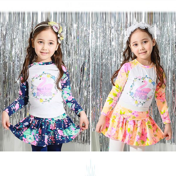 girl's swimsuit skirt two piece kids long sleeve swimwear two piece rashguard children swimsuits 3 to 11year old bathing suits
girl's swimsuit skirt two piece kids long sleeve swimwear two piece rashguard children swimsuits 3 to 11year old bathing suits