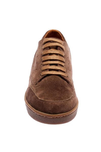 pearl genuine leather suede tan women sneaker120130003044, Black