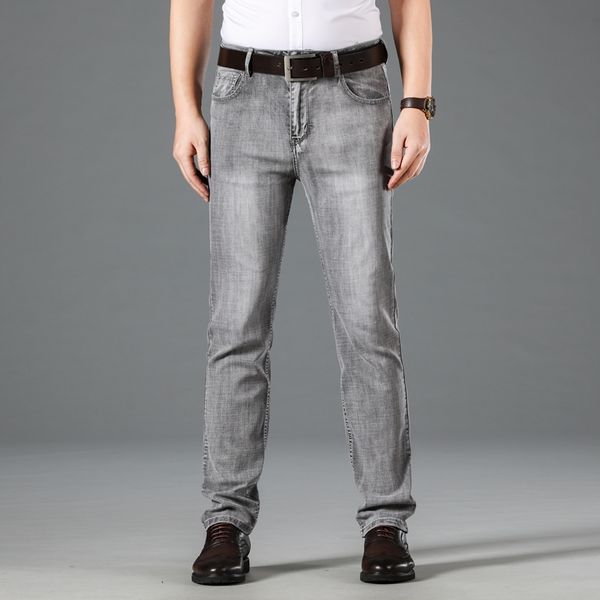 men's jeans 2021 autumn quality stretch pants male summer spring straight gray men clothing side denim fashion, Blue
men's jeans 2021 autumn quality stretch pants male summer spring straight gray men clothing side denim fashion, Blue