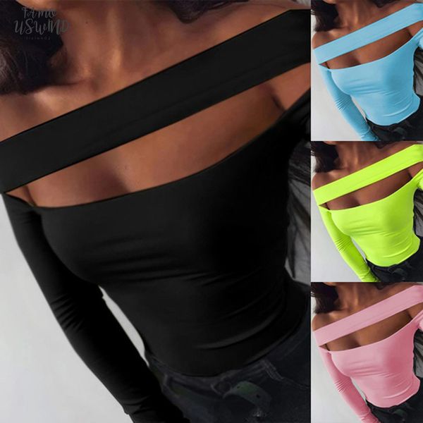 off the shoulder for women spring fashion long sleeve hollow out t shirts women casual tshirts solid casual tee, White
off the shoulder for women spring fashion long sleeve hollow out t shirts women casual tshirts solid casual tee, White