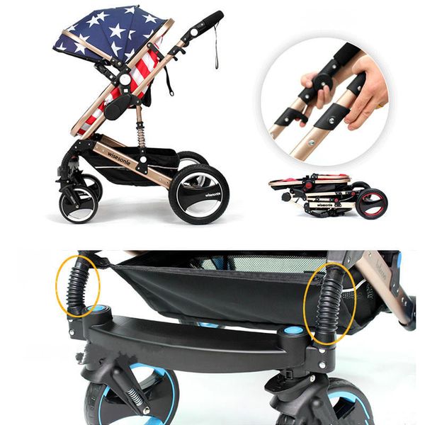high landscape fold baby stroller, 2 in 1 baby carriage with rubber wheel, good shock absorption baby pram&aluminum alloy frame
high landscape fold baby stroller, 2 in 1 baby carriage with rubber wheel, good shock absorption baby pram&aluminum alloy frame