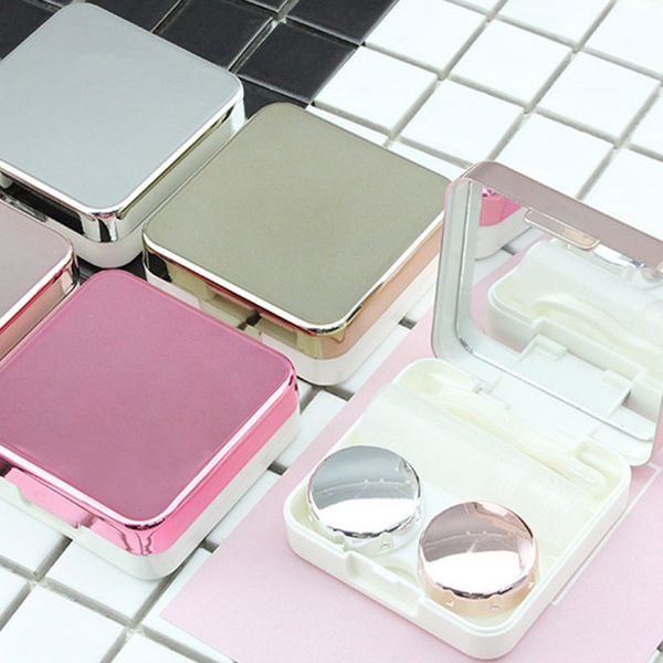 square lens container portable fashion contact lens case invisibility glasses bins eyes care kit holder plastic mirror surface, Silver
square lens container portable fashion contact lens case invisibility glasses bins eyes care kit holder plastic mirror surface, Silver