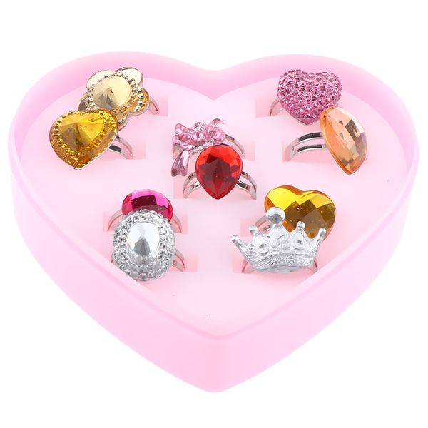 10pcs children kids girls imitated crystal rings with heart shaped box
10pcs children kids girls imitated crystal rings with heart shaped box