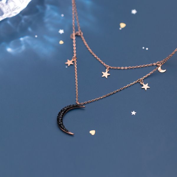 authentic 100% real. 925 sterling silver fine jewelry black cz set moon &star pendant multi-rows choker necklace gtlx2114
authentic 100% real. 925 sterling silver fine jewelry black cz set moon &star pendant multi-rows choker necklace gtlx2114
