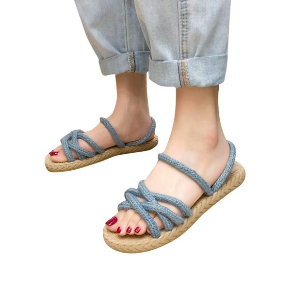 summer fashion ladies versatile woven flat slippers casual beach shoes bathroom non-slip seaside lazy half slippers buty damskie, Black
summer fashion ladies versatile woven flat slippers casual beach shoes bathroom non-slip seaside lazy half slippers buty damskie, Black