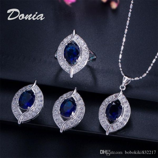 donia jewelry fashion large zircon earrings necklace ring three piece wedding jewelry ladies banquet set decoration gift, Slivery;golden
donia jewelry fashion large zircon earrings necklace ring three piece wedding jewelry ladies banquet set decoration gift, Slivery;golden