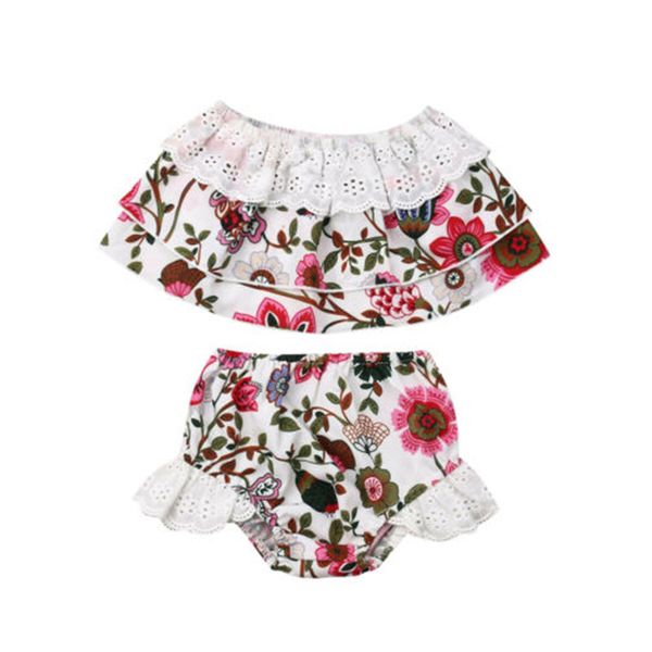 newborn baby girls lace flower sleeveless off shoulder and shorts briefs outfit clothes set, Pink;blue
newborn baby girls lace flower sleeveless off shoulder and shorts briefs outfit clothes set, Pink;blue