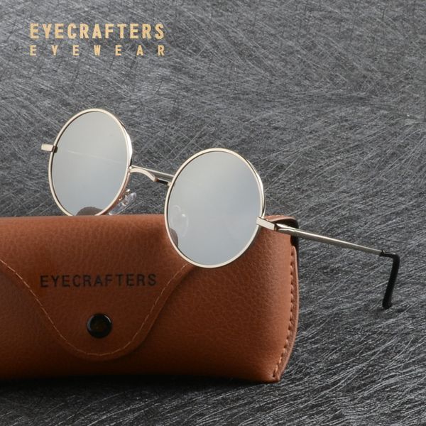eyecrafters metal steampunk round polarized sunglasses mens womens silver mirrored coating lens eyewear retro vintage sunglasses, White;black
eyecrafters metal steampunk round polarized sunglasses mens womens silver mirrored coating lens eyewear retro vintage sunglasses, White;black