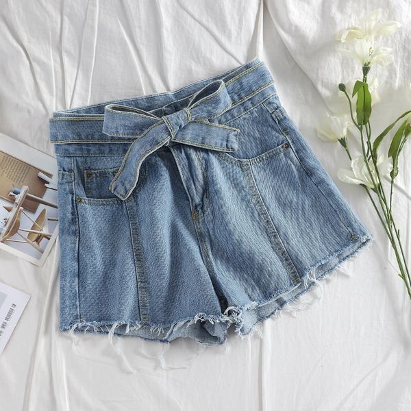fashion women summer high waist denim shorts pockets sashes short jeans denim vintage light blue solid shorts, White;black
fashion women summer high waist denim shorts pockets sashes short jeans denim vintage light blue solid shorts, White;black