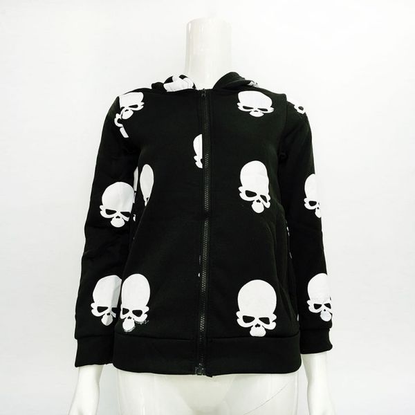 2019 casual hoodies jacket coat new product women's skull printing zipper sweatershirt hooded cardigan 2 colors, Black;brown
2019 casual hoodies jacket coat new product women's skull printing zipper sweatershirt hooded cardigan 2 colors, Black;brown