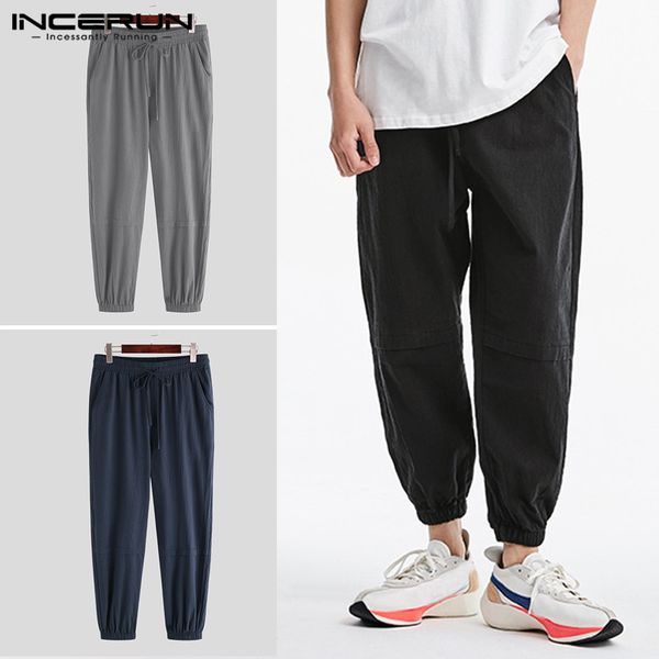 men's pants incerun men harem beam feet fashion drawstring joggers overalls casual solid color pocket bottoms male sweatpants trousers, Black
men's pants incerun men harem beam feet fashion drawstring joggers overalls casual solid color pocket bottoms male sweatpants trousers, Black