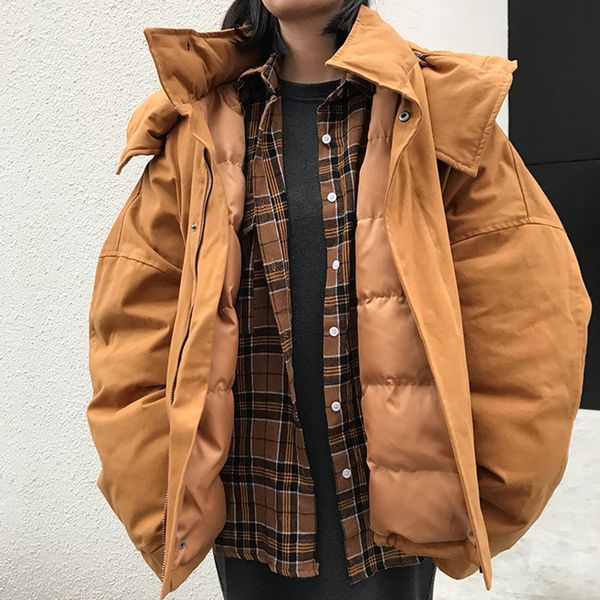 loose parkas winter jacket women hooded detachable clothing female big pocket thicken winter warm coat women hip streetwear, Black
loose parkas winter jacket women hooded detachable clothing female big pocket thicken winter warm coat women hip streetwear, Black