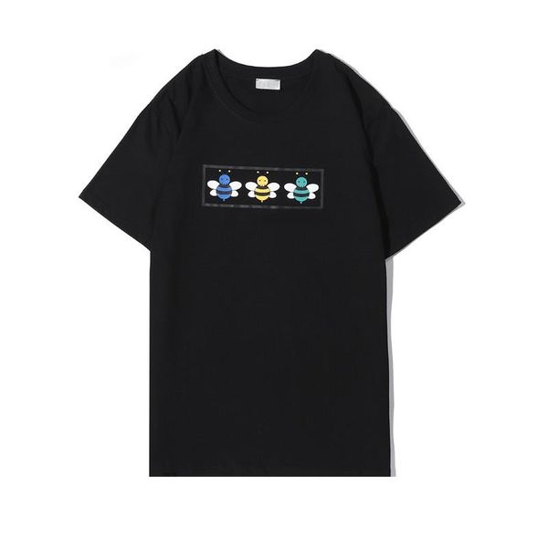 fashion summer t shirt for women and men bee printed pattern black casula brand short shirt designer, White
fashion summer t shirt for women and men bee printed pattern black casula brand short shirt designer, White