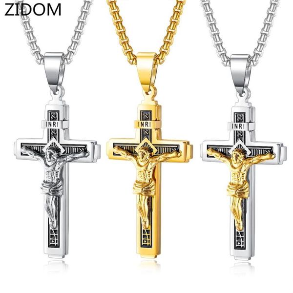 hip hop cross jesus men pendant necklaces stainless steel never fade male vintage pendants necklace hiphop jewelry fashion gift, Silver
hip hop cross jesus men pendant necklaces stainless steel never fade male vintage pendants necklace hiphop jewelry fashion gift, Silver