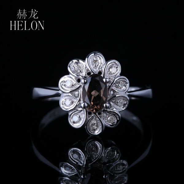 helon sterling silver 925 certified oval 6x4mm genuine smokey quartz real diamond engagement wedding women ring unique jewelry, Golden;silver
helon sterling silver 925 certified oval 6x4mm genuine smokey quartz real diamond engagement wedding women ring unique jewelry, Golden;silver