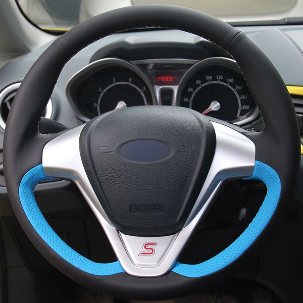 black natural leather light blue natural leather car steering wheel cover for ford fiesta 2008-2013 ecosport 2013-2016
black natural leather light blue natural leather car steering wheel cover for ford fiesta 2008-2013 ecosport 2013-2016