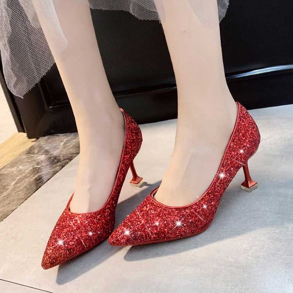 bridal shoes wedding stiletto heels women shoes 2020 glitter pointed toe sequin high heels women evening red silver gold, Black
bridal shoes wedding stiletto heels women shoes 2020 glitter pointed toe sequin high heels women evening red silver gold, Black