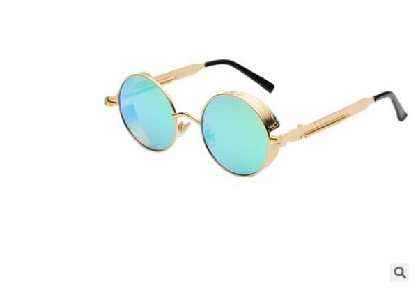 european and american style round polarizer anti-ultraviolet sunglasses steam-era punk sunglasses male and female style 888, White;black
european and american style round polarizer anti-ultraviolet sunglasses steam-era punk sunglasses male and female style 888, White;black