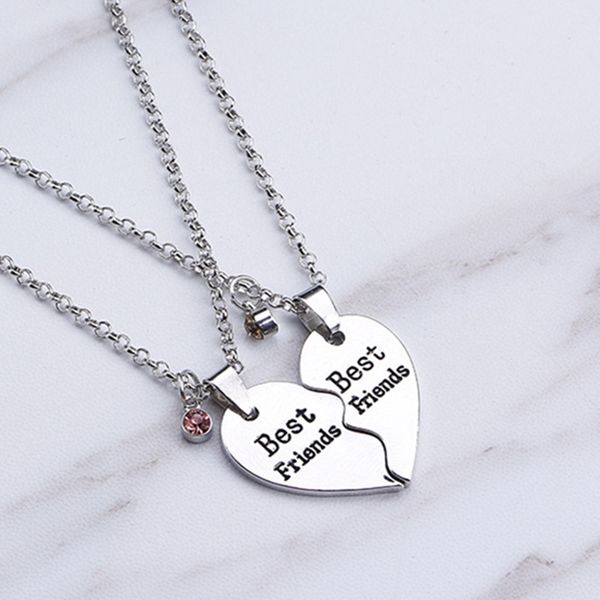 silver alloy 2pc/set friends letters heart necklace splice friendly necklace fashion jewelry for gift
silver alloy 2pc/set friends letters heart necklace splice friendly necklace fashion jewelry for gift