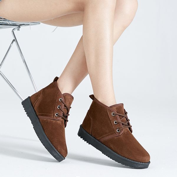 classic suede snow boots women winter boots warm fur plush insole ankle women shoes lace-up shoes for, Black
classic suede snow boots women winter boots warm fur plush insole ankle women shoes lace-up shoes for, Black