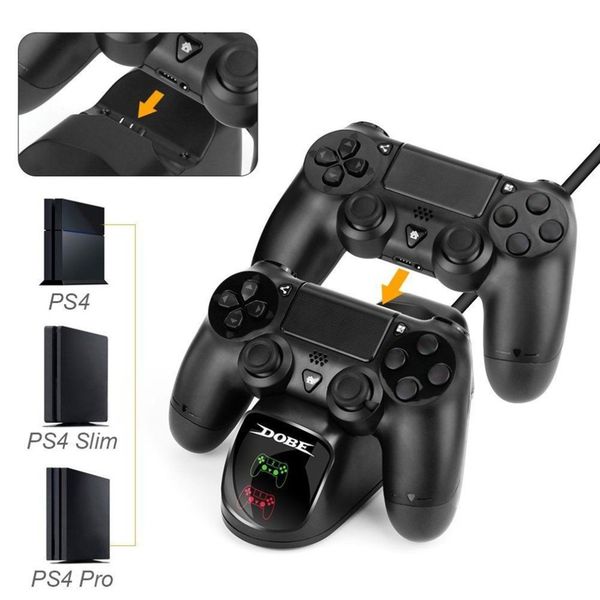 fast charging dock dual controllers charger station gamepad stand holder base for playstation 4 ps4/pro/slim
fast charging dock dual controllers charger station gamepad stand holder base for playstation 4 ps4/pro/slim
