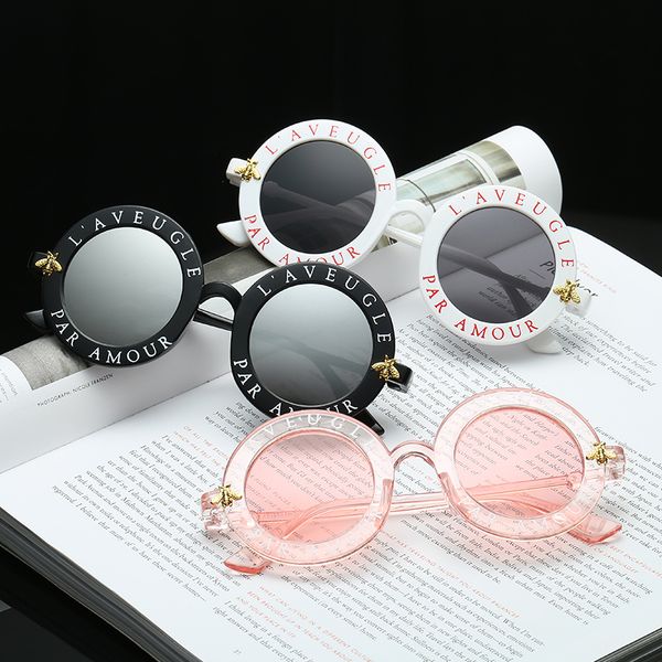nywooh new sunglasses small bees round frame sun glasses men women fashion glasses trend sunglass uv400, White;black
nywooh new sunglasses small bees round frame sun glasses men women fashion glasses trend sunglass uv400, White;black