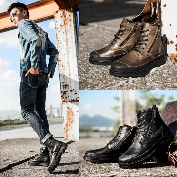 bonjean men's ankle boots natural cow leather shoes men's snow boots 2019 handmade retro warm, Black
bonjean men's ankle boots natural cow leather shoes men's snow boots 2019 handmade retro warm, Black