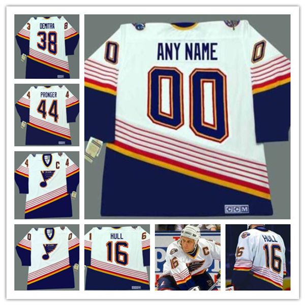 Custom 44 CHRIS PRONGER 38 PAVOL DEMITRA 16 BRETT HULL ST. LOUIS BLUES 1990's CCM Vintage Throwback Any Name Any Number Hockey Jersey
Custom 44 CHRIS PRONGER 38 PAVOL DEMITRA 16 BRETT HULL ST. LOUIS BLUES 1990's CCM Vintage Throwback Any Name Any Number Hockey Jersey