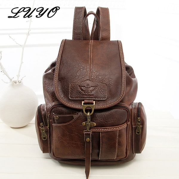 2018 women backpack vintage backpacks for teenage girls fashion large school bags pu leather black mochila feminina cj191213
2018 women backpack vintage backpacks for teenage girls fashion large school bags pu leather black mochila feminina cj191213