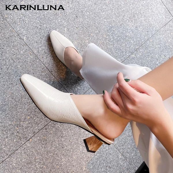 karin 2020 new fashion genuine leather women mules sandals strange style heels square toe pumps summer casual women shoes, Black
karin 2020 new fashion genuine leather women mules sandals strange style heels square toe pumps summer casual women shoes, Black