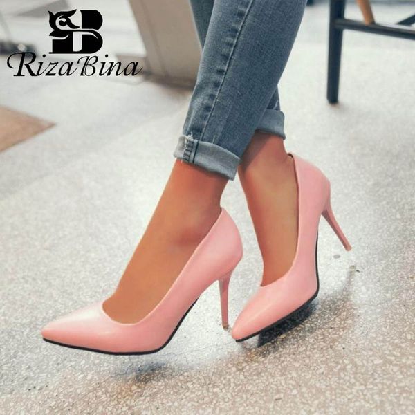 rizabina plus size 30-48 5 candy color high heel shoes women spring fashion pointed toe office ladies pumps wedding footwear, Black
rizabina plus size 30-48 5 candy color high heel shoes women spring fashion pointed toe office ladies pumps wedding footwear, Black