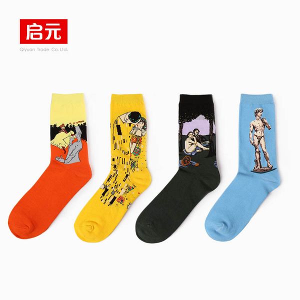 fall winter ideasox retro sculpture art abstract oil painting series david tube socks cotton socks, Black
fall winter ideasox retro sculpture art abstract oil painting series david tube socks cotton socks, Black