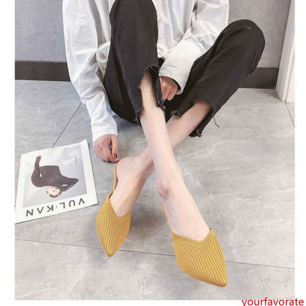 net yellow lazy baotou half slippers women wear 2019 summer new knitted stiletto pointed high heel sandals autumn
net yellow lazy baotou half slippers women wear 2019 summer new knitted stiletto pointed high heel sandals autumn