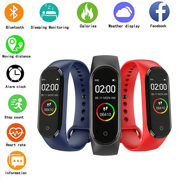 multi-language men and women smart m4 watch heart rate monitoring motion tracker bracelet, Slivery;brown
multi-language men and women smart m4 watch heart rate monitoring motion tracker bracelet, Slivery;brown