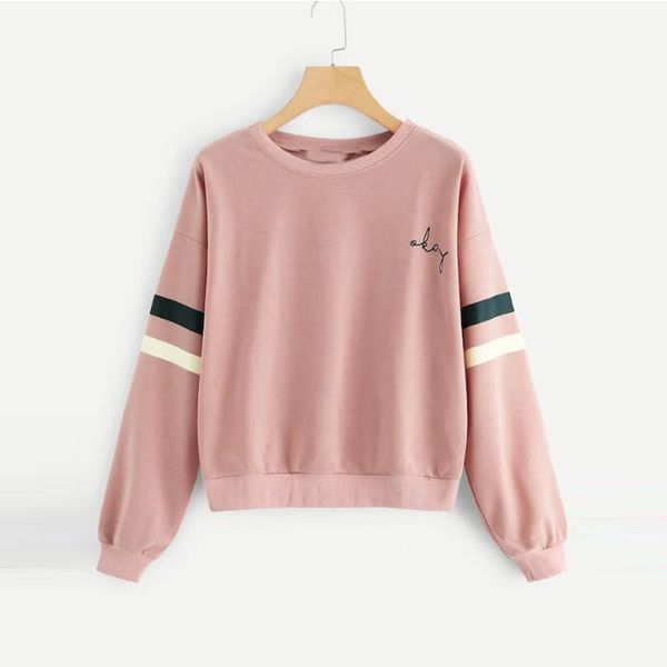 women sweatshirt tracksuit autumn spring cat lettle print striped patchwork long sleeve sweatshirt casual blouse moletom, Black
women sweatshirt tracksuit autumn spring cat lettle print striped patchwork long sleeve sweatshirt casual blouse moletom, Black