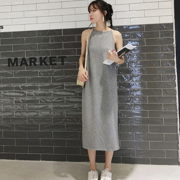 women round neck summer dress casual beach dress sleeveless sundress female vest dresses, Black;gray
women round neck summer dress casual beach dress sleeveless sundress female vest dresses, Black;gray