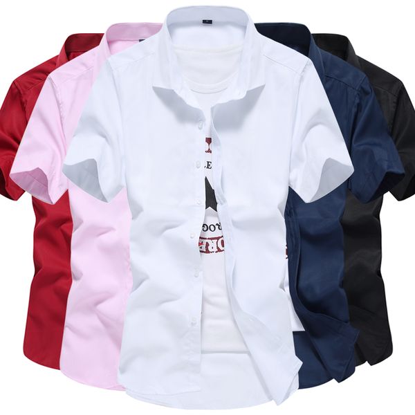 mens solid color short sleeve shirt business casual men white shirt camisa masculina casual business shirts solid shirts, White;black
mens solid color short sleeve shirt business casual men white shirt camisa masculina casual business shirts solid shirts, White;black