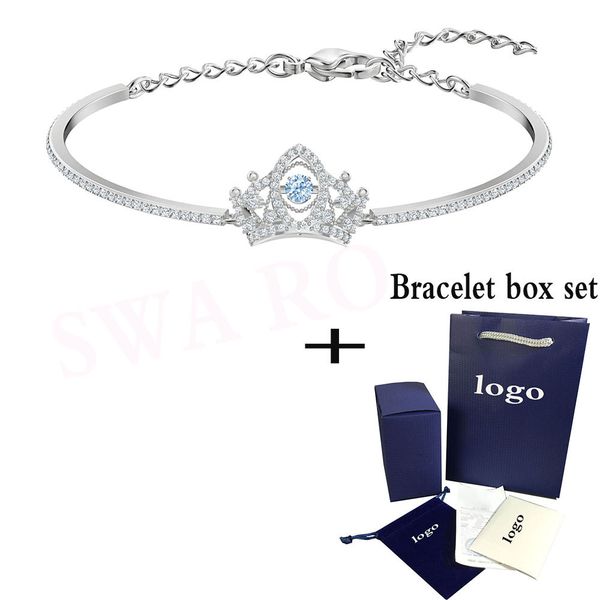 swa 2019 new bee a queen bangle blue gorgeous dazzling crown decorative blue crystal female bracelet jewelry romantic gift, Black
swa 2019 new bee a queen bangle blue gorgeous dazzling crown decorative blue crystal female bracelet jewelry romantic gift, Black