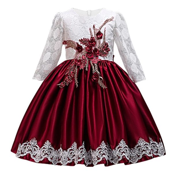 lace flower girls dresses for wedding party elegent baby girls princess dress children new year vestidos t200107, Red;yellow
lace flower girls dresses for wedding party elegent baby girls princess dress children new year vestidos t200107, Red;yellow