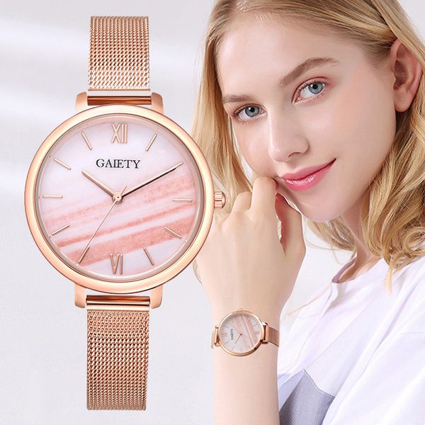 luxury rose gold women dress watch fashion brand women gradient marble dial wrist watches steel mesh ladies quartz clock gift, Slivery;brown
luxury rose gold women dress watch fashion brand women gradient marble dial wrist watches steel mesh ladies quartz clock gift, Slivery;brown