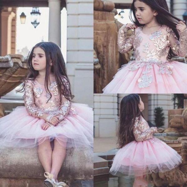 pink knee length little girl birthday party dress applique lace long sleeves girls dresses pageant gown, Red;yellow
pink knee length little girl birthday party dress applique lace long sleeves girls dresses pageant gown, Red;yellow