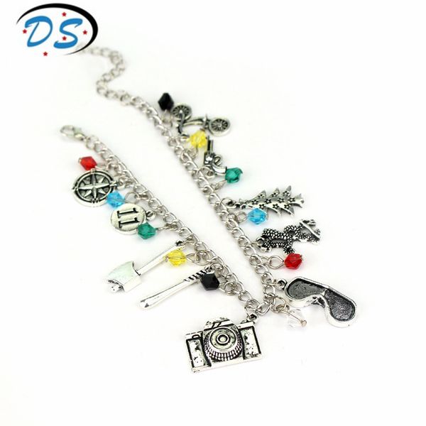 stranger things bracelets charm pendants link chain bangles handmade wristband accessories bracelets for women female gifts, Golden;silver
stranger things bracelets charm pendants link chain bangles handmade wristband accessories bracelets for women female gifts, Golden;silver