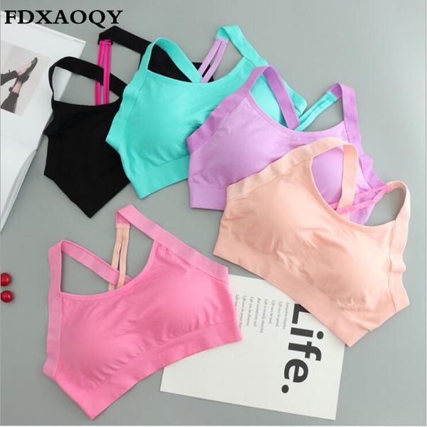 fdxaoqy 2017 women stretch seamless underwear backless sports bra cross strap professiona yoga fitness vest shockproof push up, White;black
fdxaoqy 2017 women stretch seamless underwear backless sports bra cross strap professiona yoga fitness vest shockproof push up, White;black