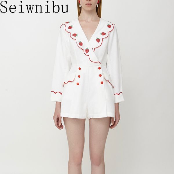 jumpsuit women summer holiday long sleeve patchwork playsuits high waisted summer strawberry embroidery jumpsuit, Black;white
jumpsuit women summer holiday long sleeve patchwork playsuits high waisted summer strawberry embroidery jumpsuit, Black;white
