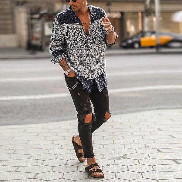 brand designer ethnic style printed shirt men lapel high street button vintage camisa long sleeve mens brand hawaiian shirts s-5xl, White;black
brand designer ethnic style printed shirt men lapel high street button vintage camisa long sleeve mens brand hawaiian shirts s-5xl, White;black