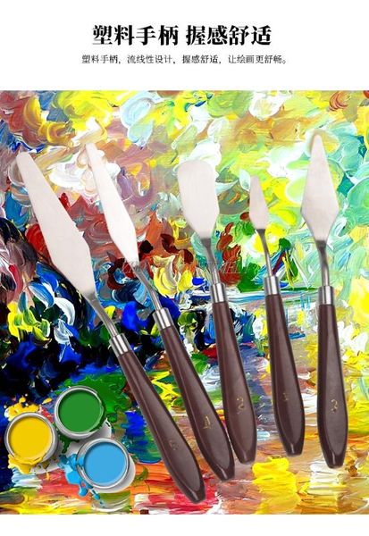 art painting spatula, small cream spatula, cake decorating and smoothing tool, palette paint knife, art knife.5pcs/lot
art painting spatula, small cream spatula, cake decorating and smoothing tool, palette paint knife, art knife.5pcs/lot