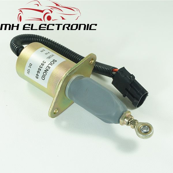 

mh electronic 12v 3935650 3935649 fuel shutdown shut off solenoid valve for cummins 6ct diesel parts engine stop